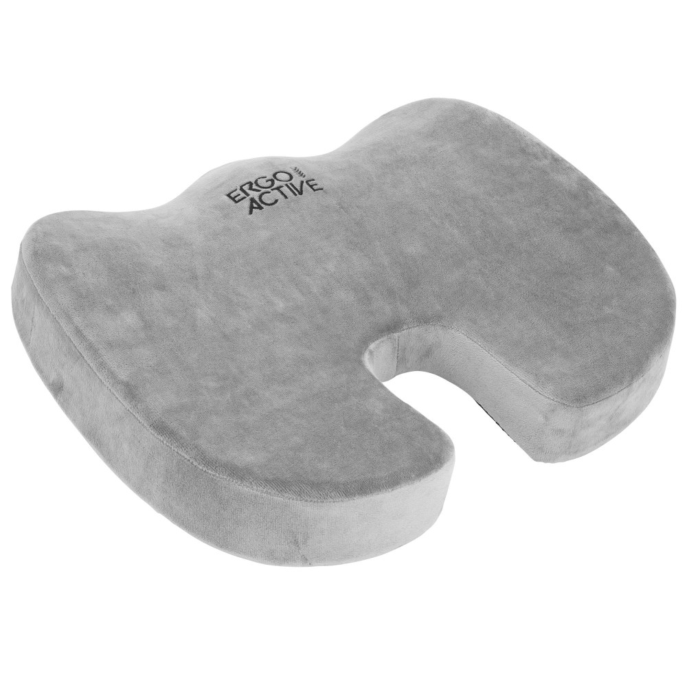Mount-It! ErgoActive Cooling Gel Seat Cushion, Foam, 13-13/16inH x 17-3/4inW x 3inD, Gray MPN:MI-1201