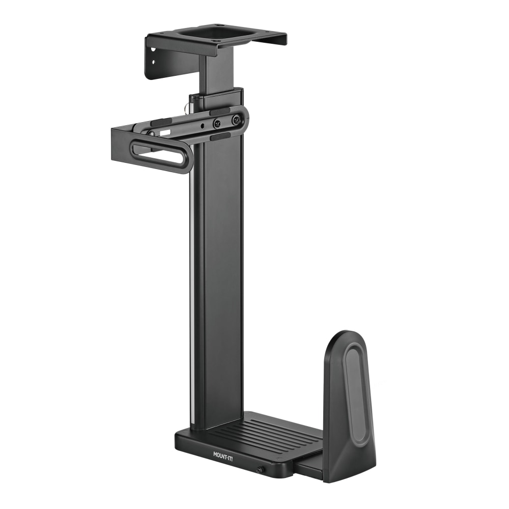 Mount-It! Heavy-Duty Under Desk/Wall CPU Mount, Matte Black MPN:MI-7171