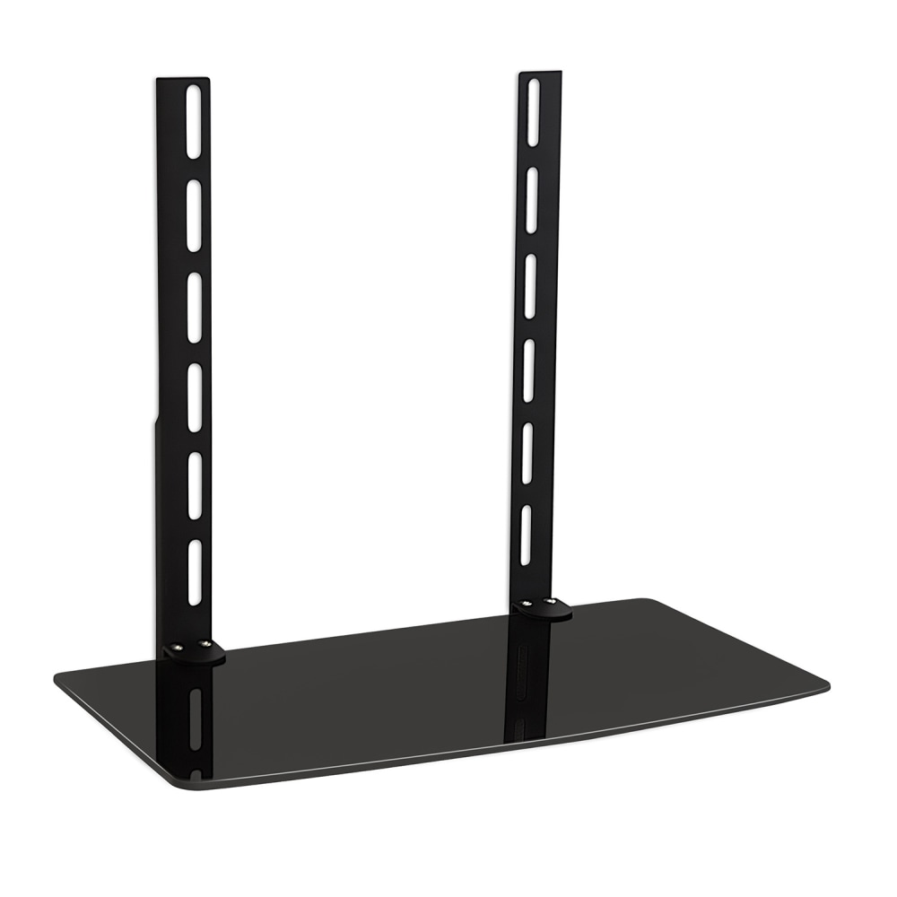 Mount-It! MI-8401 Wall Mount A/V Component Shelf, 16-5/8inH x 18inW x 9-13/16inD, Black MPN:MI-8401