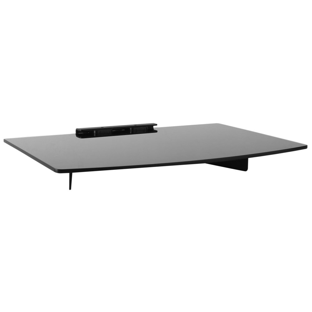 Mount-It! MI-895 Wall-Mountable A/V Shelf, 2inH x 14inW x 10-1/4inD, Black MPN:MI-895