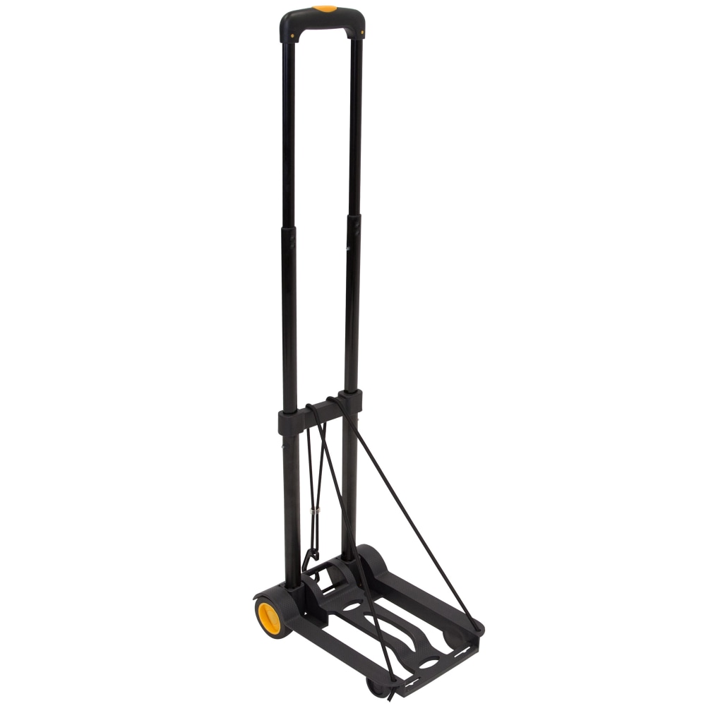 Mount-It! MI-912 Luggage Folding Cart And Dolly, 17inH x 3inW x 9inD, Black MPN:MI-912