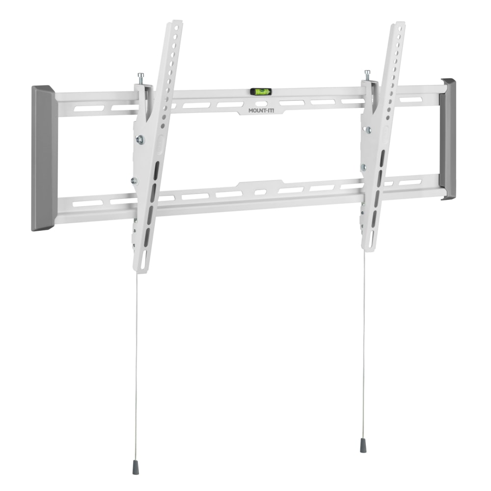 Mount-It! Ultra-Slim & Heavy-Duty TV Wall Mount For Screen Sizes 43in To 90in, 2-1/4inH x 10-1/2inW x 40-1/2inD, White MPN:MI-307