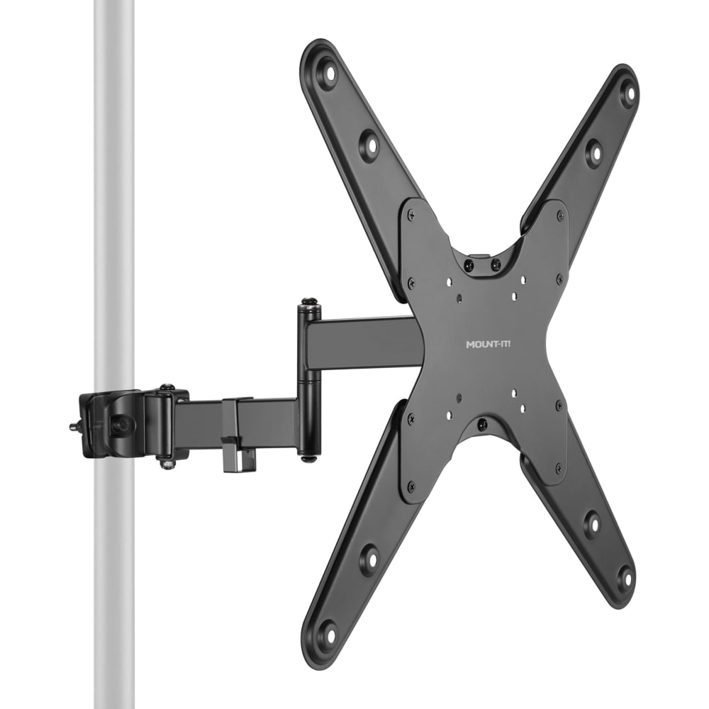 Mount-It! Steel Full Motion 55in TV Pole Mount, 2-1/2inH x 9-3/4inW x 11inD, Silver/Black MPN:MI-391XL