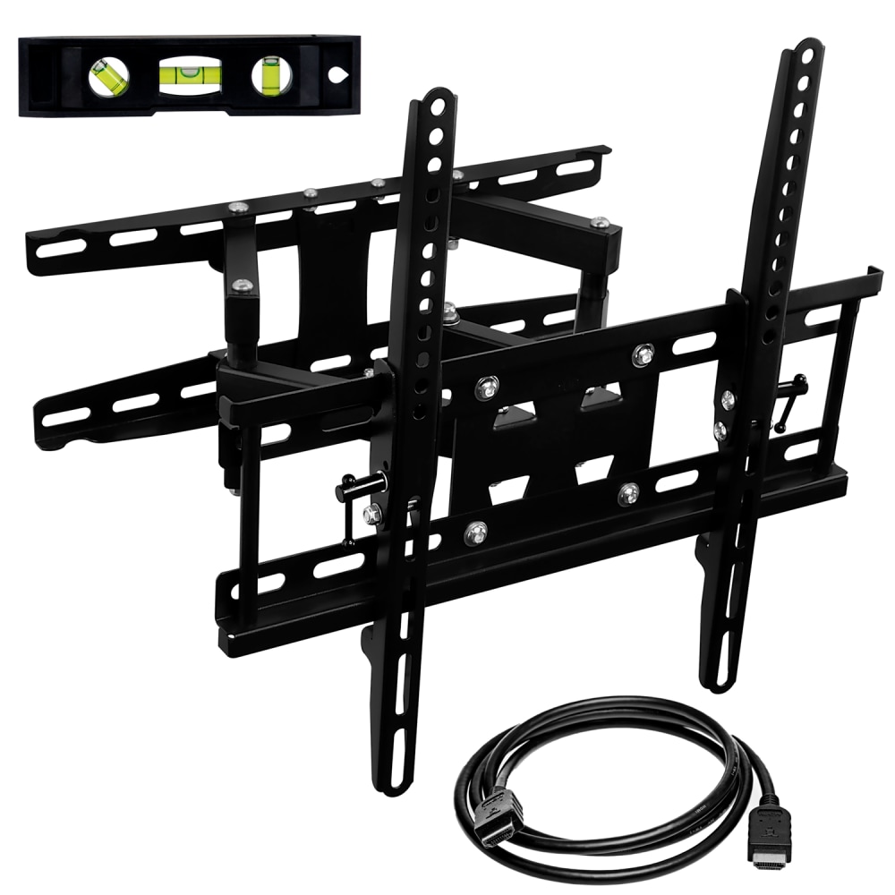 Mount-It! Full Motion Dual Arm 55in TV Wall Mount with Extension, 3-1/4inH x 6-1/4inW x 17-1/2inD, Black MPN:MI-4461-CBL