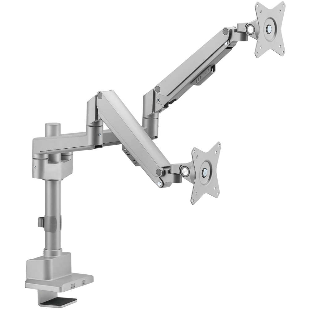 Mount-It! Full Motion Dual Monitor Desk Mount, Silver MPN:MI-6772