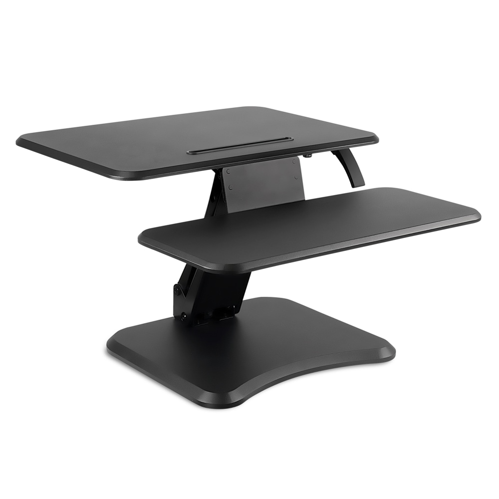 Mount-It! MI-7957 Height-Adjustable Standing Desk Riser, 5inH x 26inW x 19.8inD, Black MPN:MI-7957
