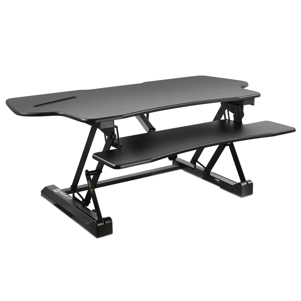 Mount-It! MI-7962 Electric Standing Desk Riser, 6inH x 50inW x 9inD, Black MPN:MI-7962
