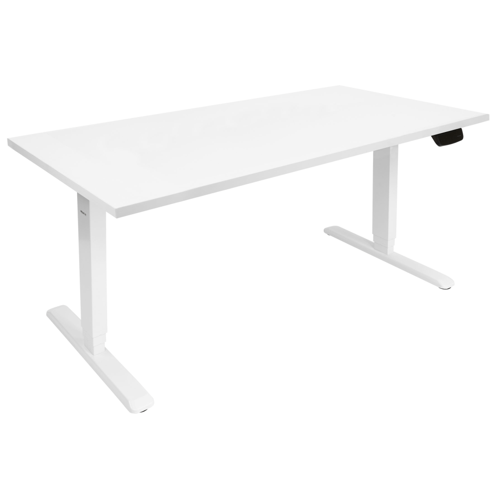 Mount-It! Dual-Motor Electric Standing Desk With Adjustable Height And 55inW Tabletop, White MPN:MI-18067