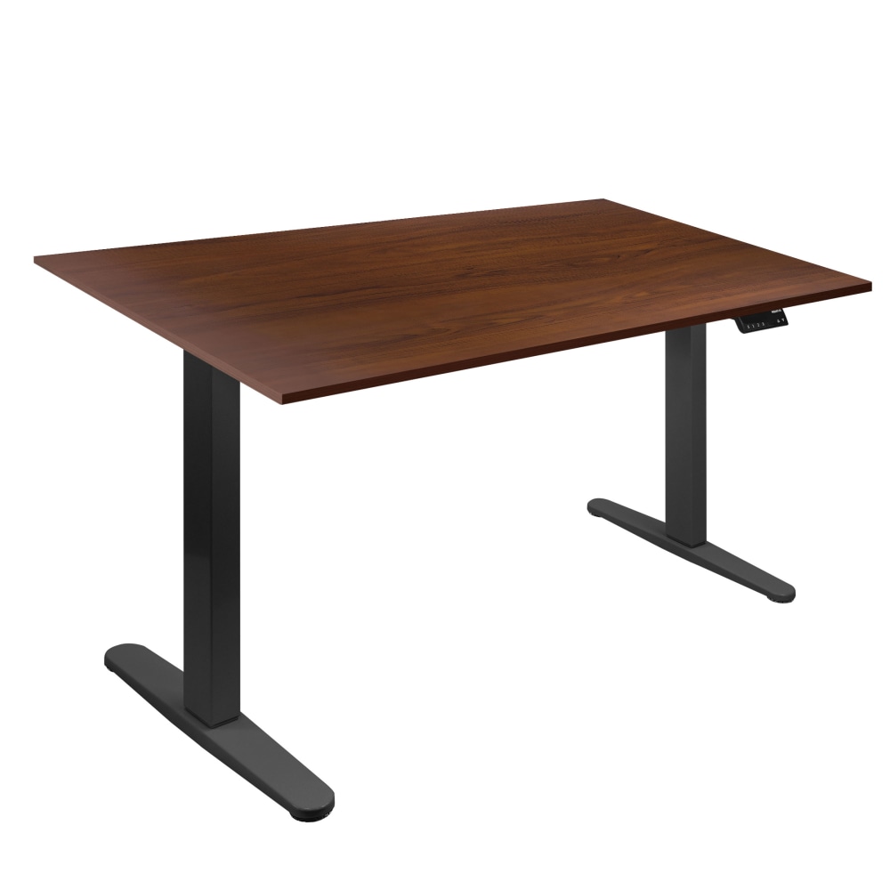 Mount-It! Dual Motor Electric 55inW Adjustable Height Standing Desk, Brown/Black MPN:MI-18114