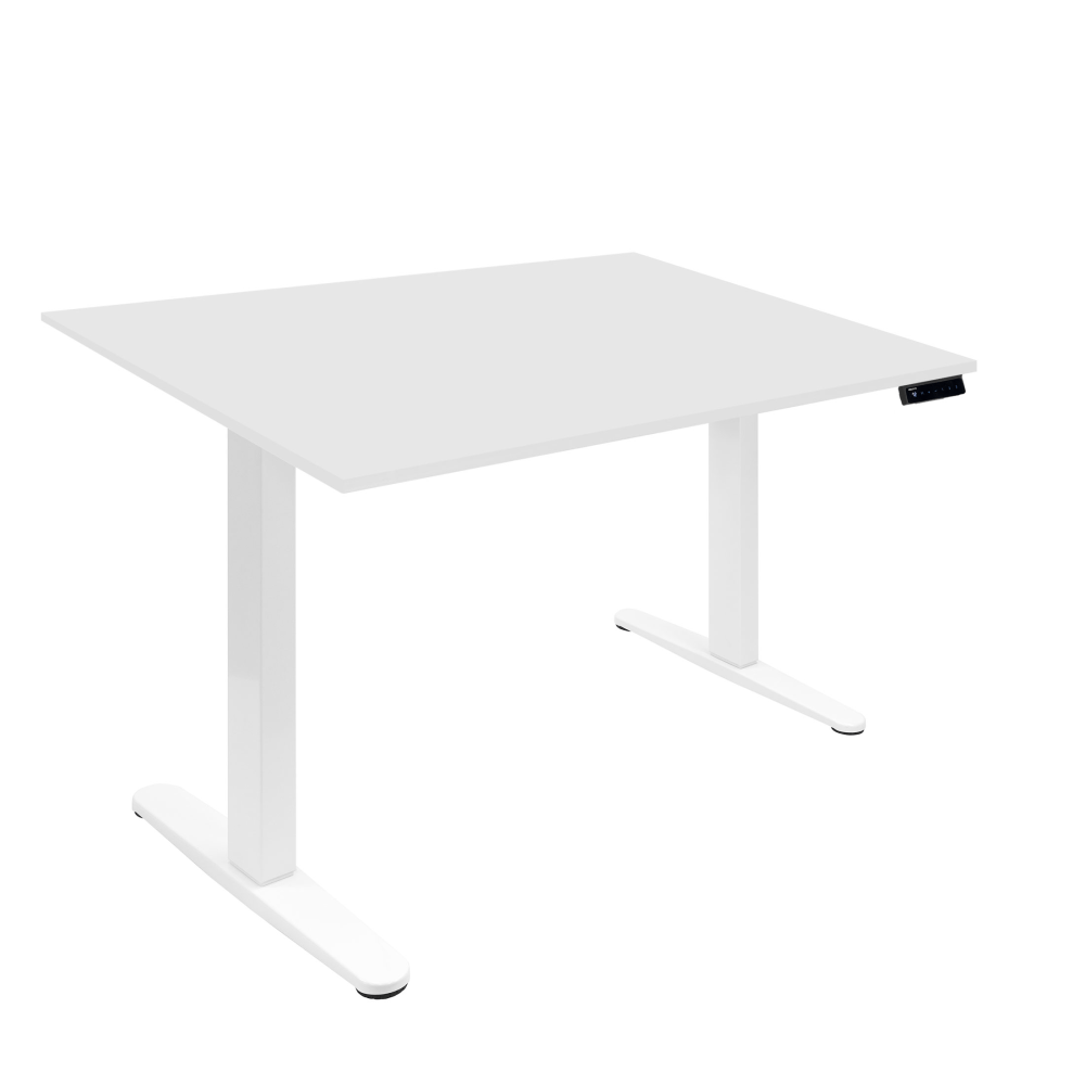 Mount-It! Electric 48inW Adjustable Height Standing Desk, White MPN:MI-18117