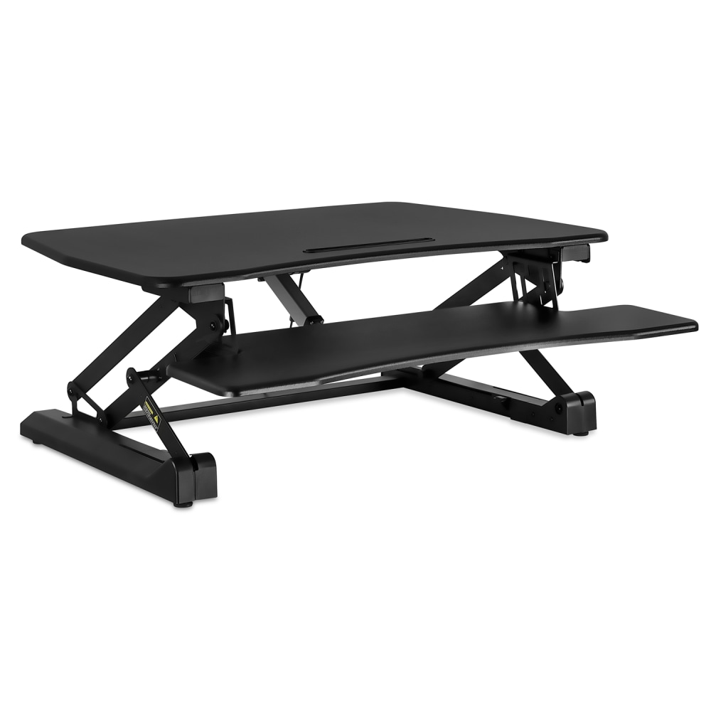 Mount-It! MI-7927E Electric 41inW Standing Desk Converter With USB Port, Black MPN:MI-7927E