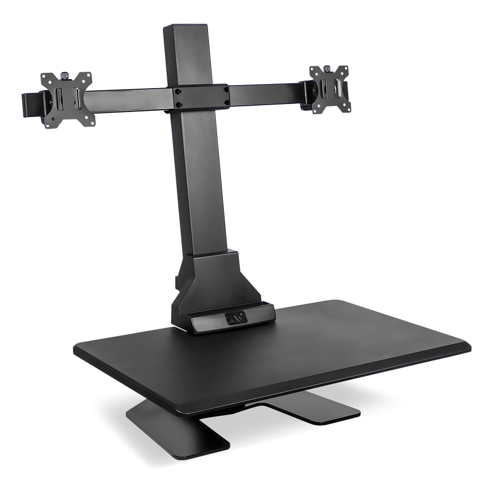 Mount-It! MI-7952 Electric Standing Desk Converter With Dual-Monitor Mount, Black MPN:MI-7952