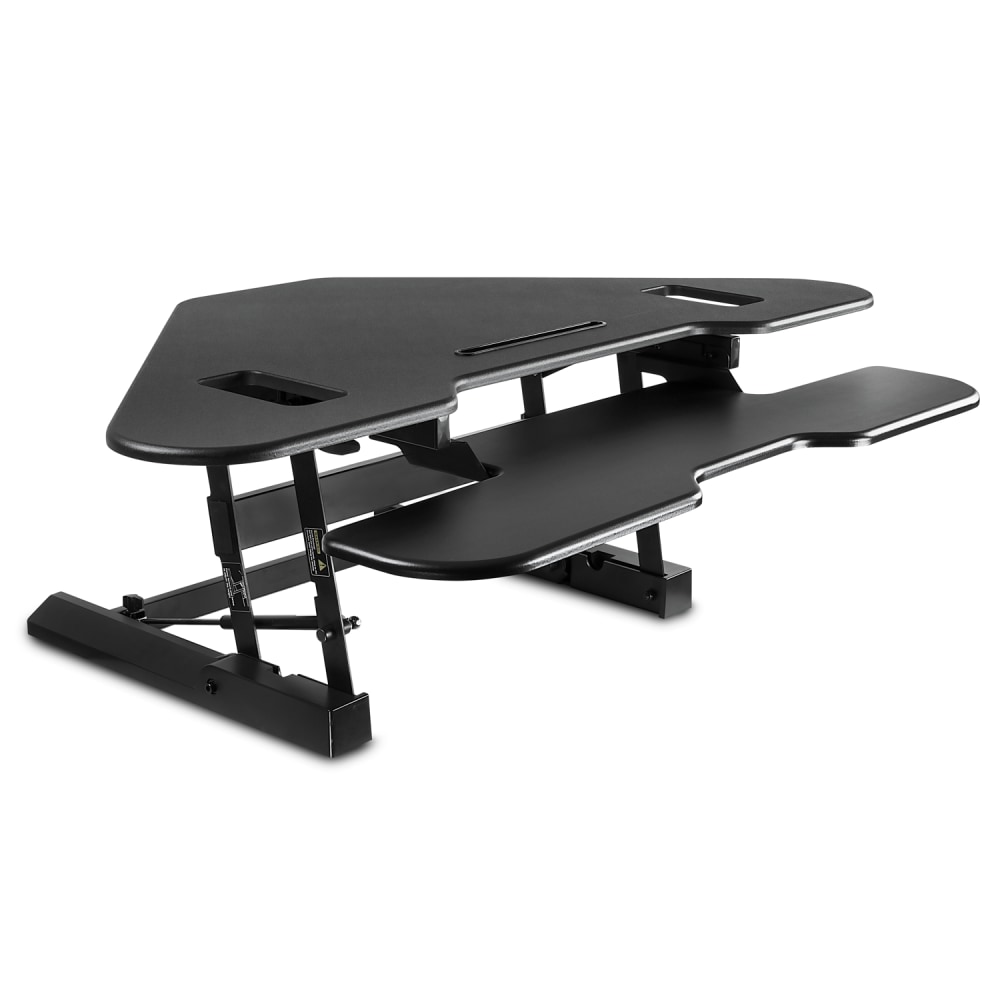 Mount-It! MI-7958 Corner 50inW Standing Desk Converter, Black MPN:MI-7958