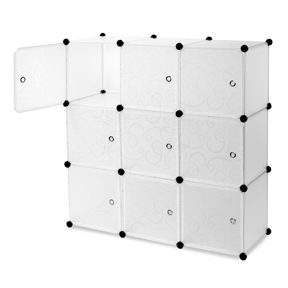 Mount-It! Work-It WI-40 Modular Cube Storage, Large Size, Black, Set Of 9 Cubes MPN:WI-4001