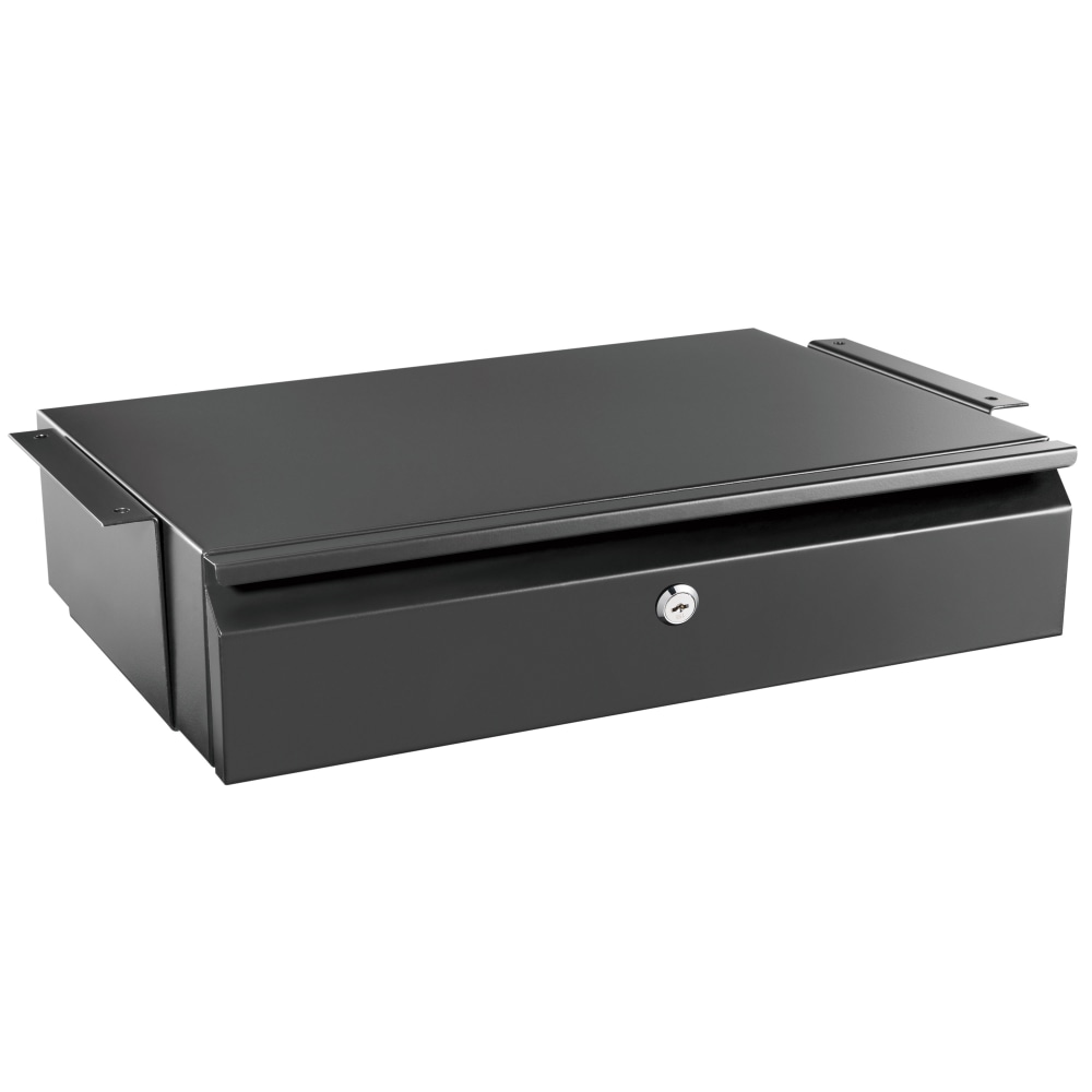 Mount-It! Under Desk Drawer With Lock, 20.2inW x 12.2inD, Black MPN:MI-7295