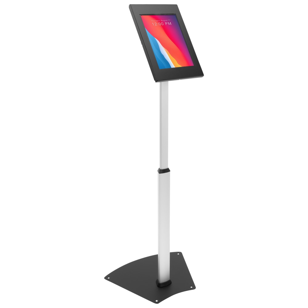 Mount-It! Anti-Theft Tablet Height Adjustable Floor Stand, 3inH x 14-1/2inW x 29-1/4inD, Black/Silver MPN:MI-3783_G10