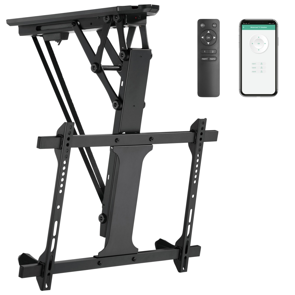 Mount-It! Motorized Ceiling 70in TV Mount With Remote and App Controller, Black MPN:MI-4224