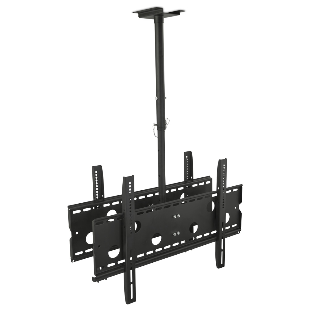 Mount-It! MI-502B Dual Front & Back TV Ceiling Mount For Screens 37 - 75in, 42inH x 32inW x 2-1/2inD, Black MPN:MI-502B