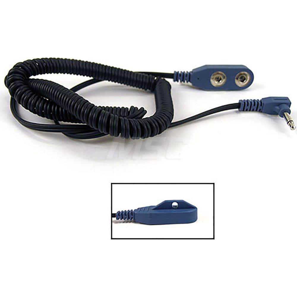 Grounding Cords, Cord Type: Coiled Cord , Anti-Static Equipment Compatibility: Grounding Wrist Strap, Grounding Cord , Resistor: Yes  MPN:CC2695P-20