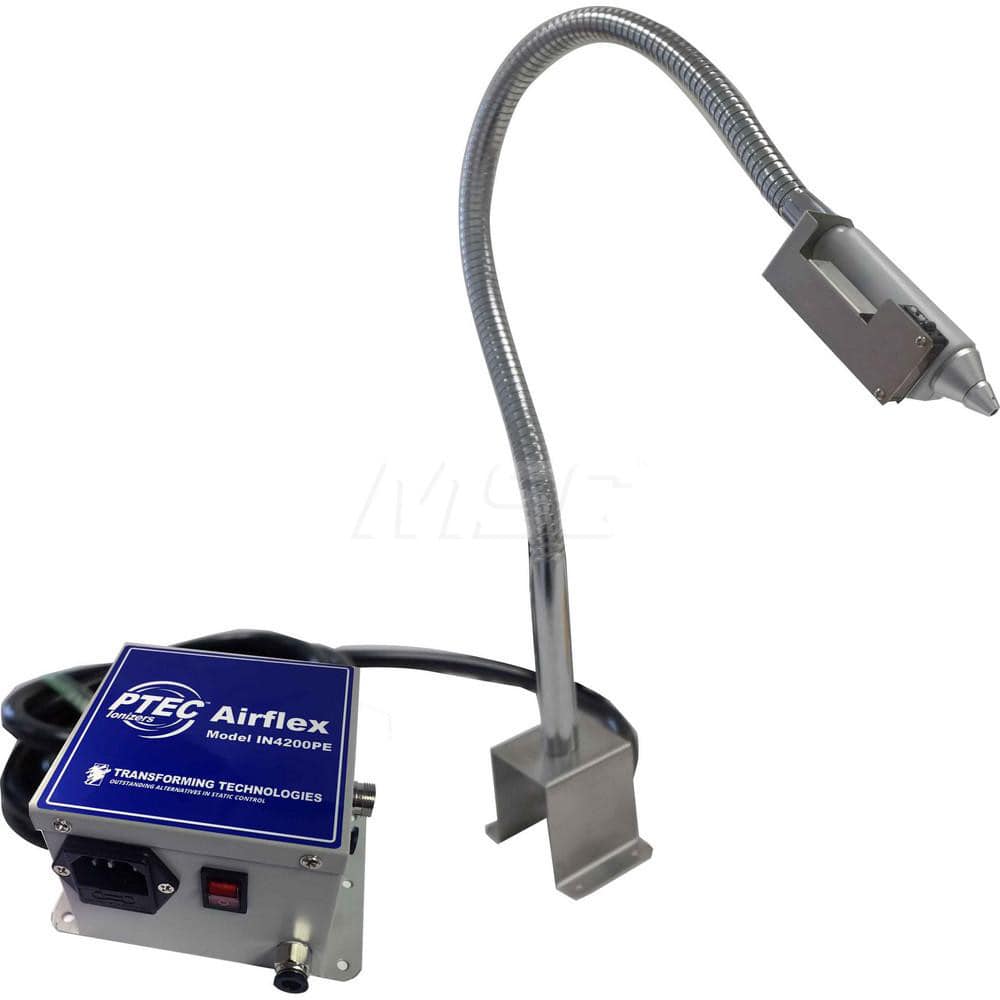 Air Ionizers; Maximum Air Flow: 100psi; Ion Output: AC, 68KHz; Power Rating: 360W; Input Voltage: 240.00; Output Voltage: 2.2kV; Material: ABS MPN:IN4200PE