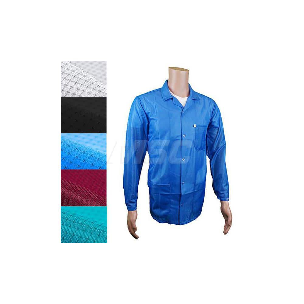 Smocks & Lab Coats; Garment Style: Smock ; Material: Polyester; Carbon ; Size: Medium ; Color: White ; Sleeve Length: 23 ; Closure Type: Snaps MPN:JKC9023SPWH