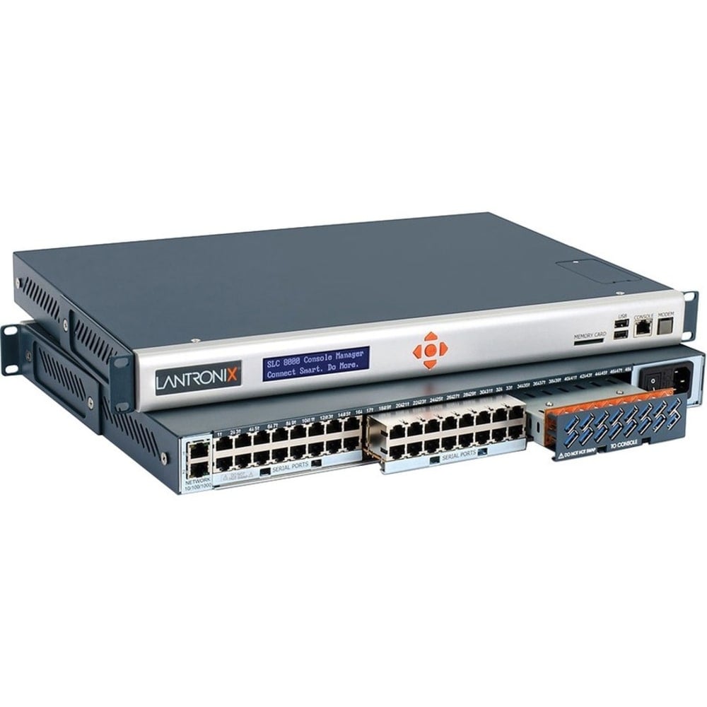 Lantronix SLC 8000 - Console server - 48 ports - RS-232, 1GbE - DC power - 1U - rack-mountable MPN:SLC80482401S
