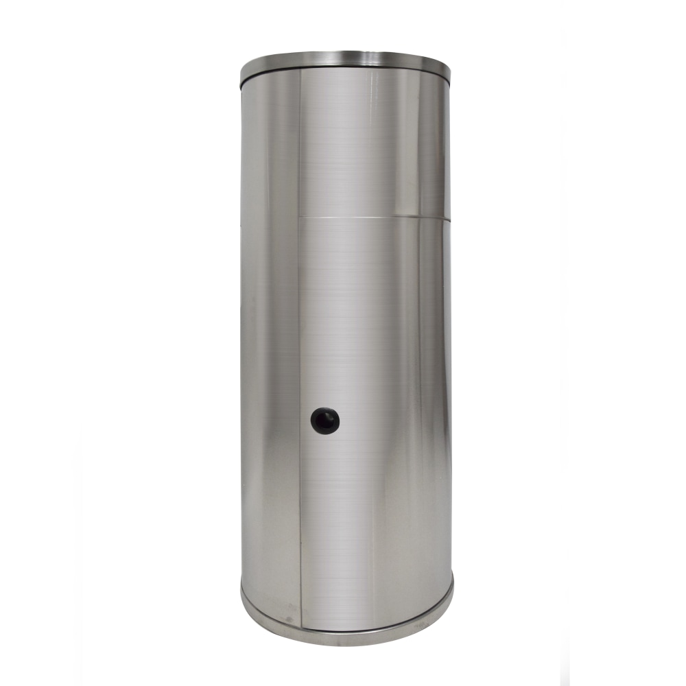 Hospeco Floor Wet Wipe Dispenser With Wastebasket, 17inH x 17inW x 38inD, Silver MPN:EWDISPFLOORD