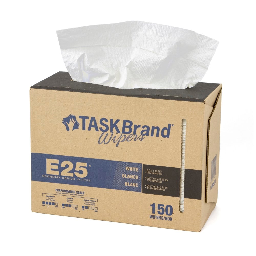 Hospeco TaskBrand E25 Scrim Reinforced Wipers, 16-13/16inH x 14-1/2inD, 150 Sheets Per Pack, Case Of 6 Packs MPN:N-E025IDW