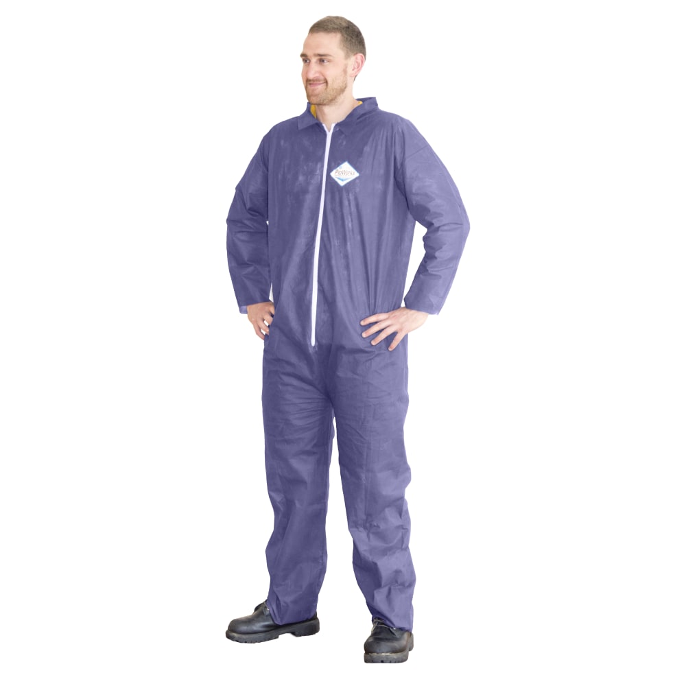 Hospeco ProWorks Polypropylene Disposable Coveralls, Large, Blue, Pack Of 25 Coveralls MPN:DA-PP311
