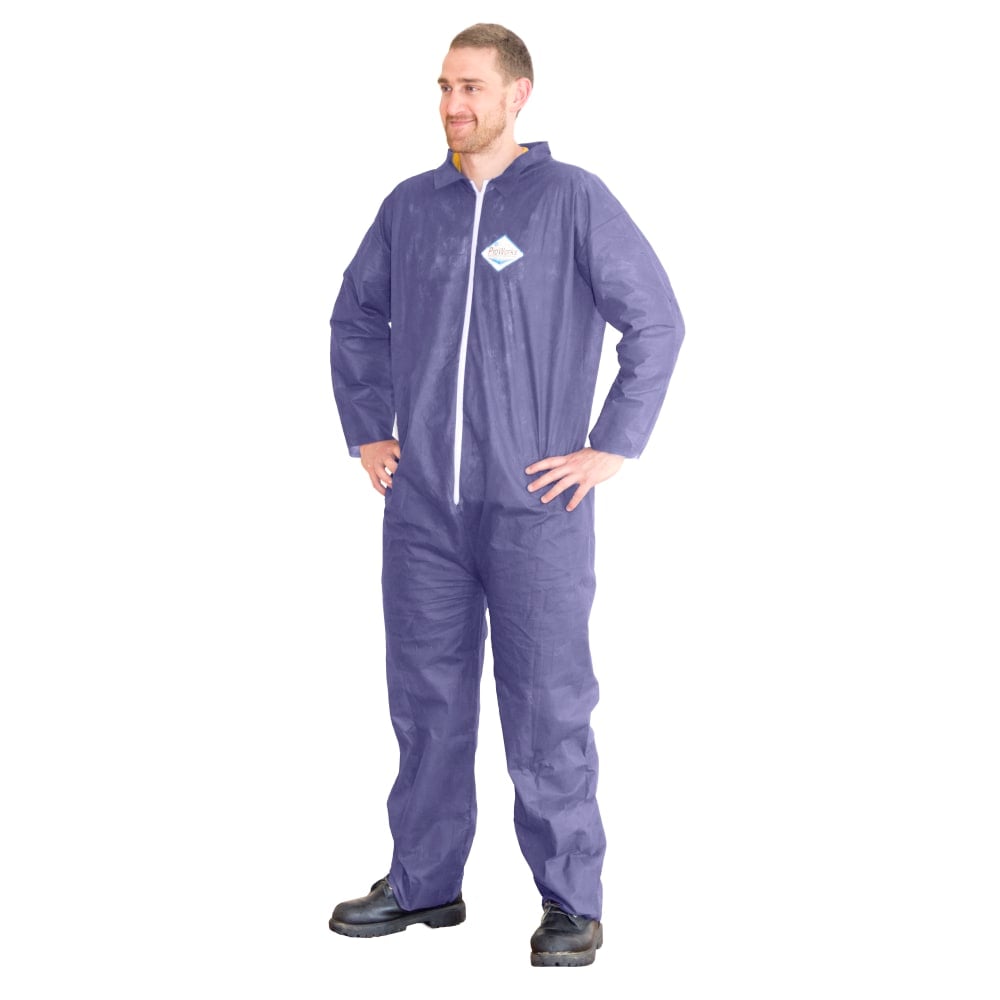 Hospeco ProWorks Polypropylene Disposable Coveralls, 3X, Blue, Pack Of 25 Coveralls MPN:DA-PP314