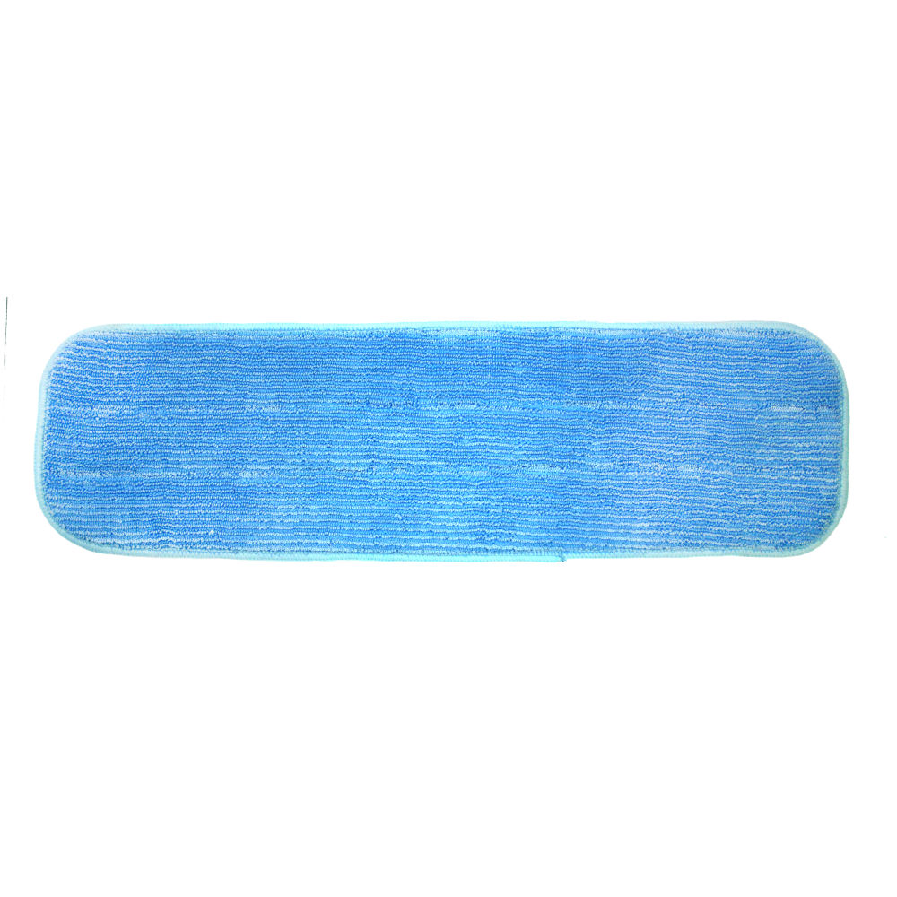 Hospeco MicroWorks Wet Flat Microfiber Mops, Blue, Pack Of 12 Mops MPN:2504-MFFP-18B