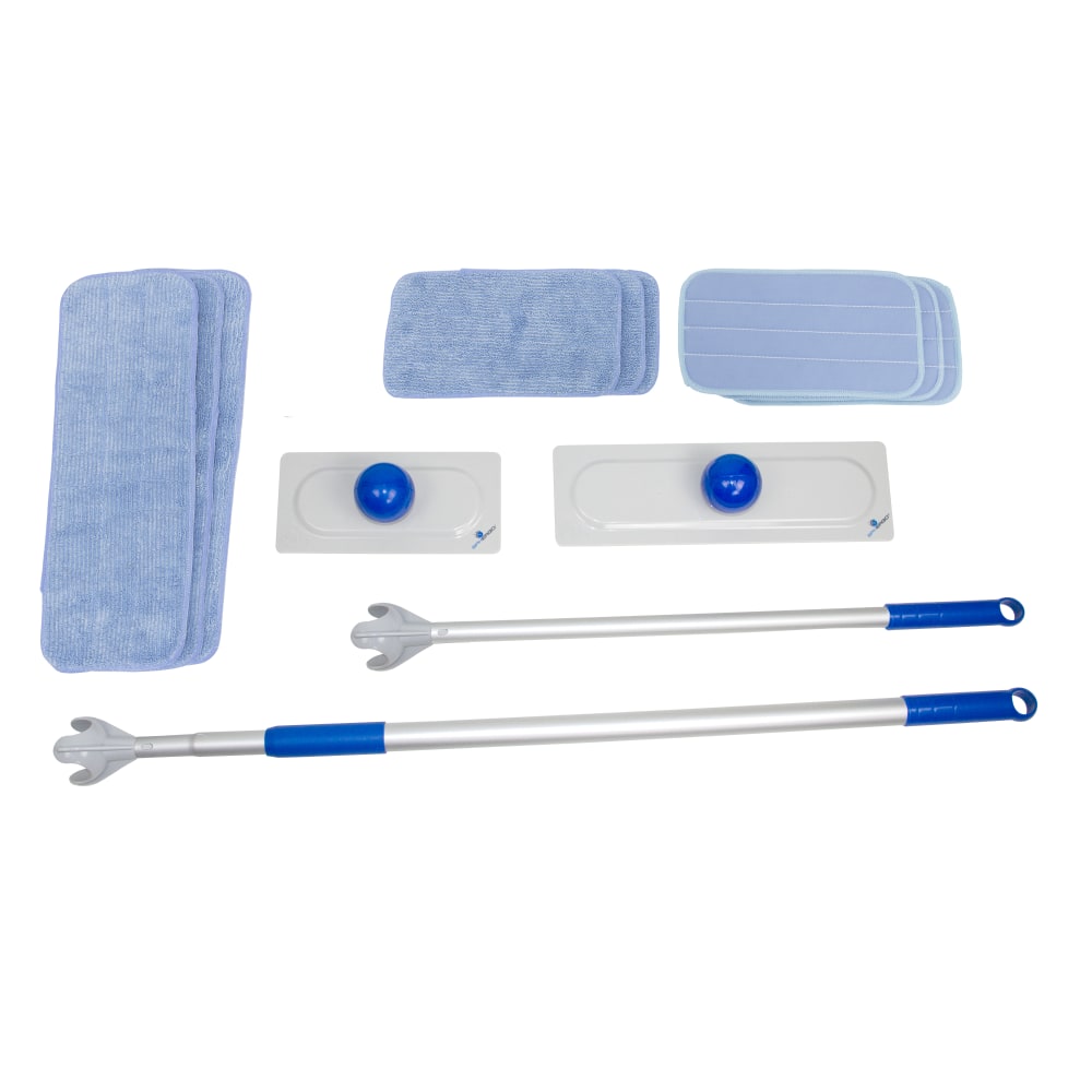 Hospeco SPHERGO Cleaning System Starter Kit, 6inW x 62inL, White/Blue MPN:SPH-KT2
