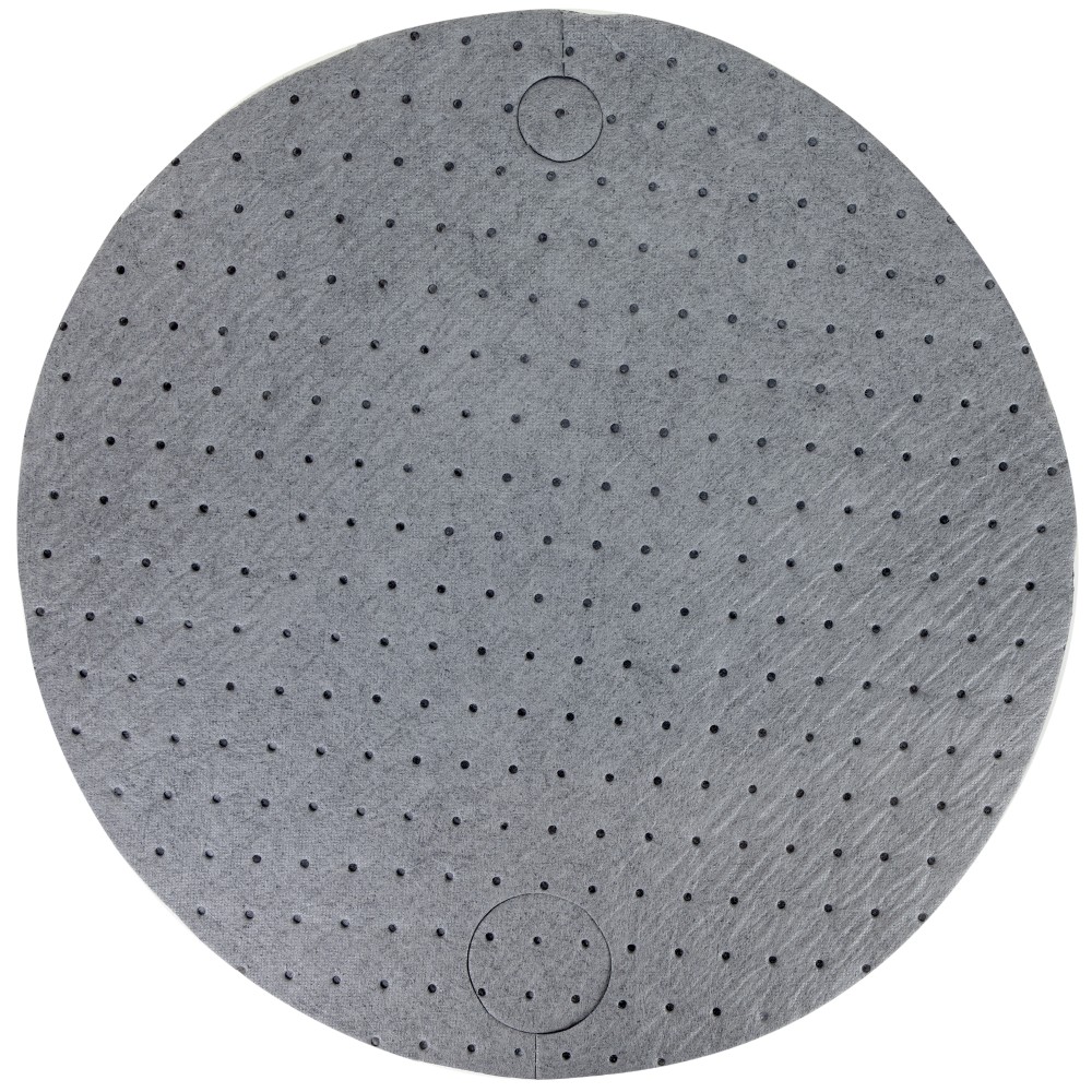 Hospeco TaskBrand Universal Drum Top Pads, 22in x 22in, Gray, Bale Of 25 Pads MPN:AS-ASB-DT