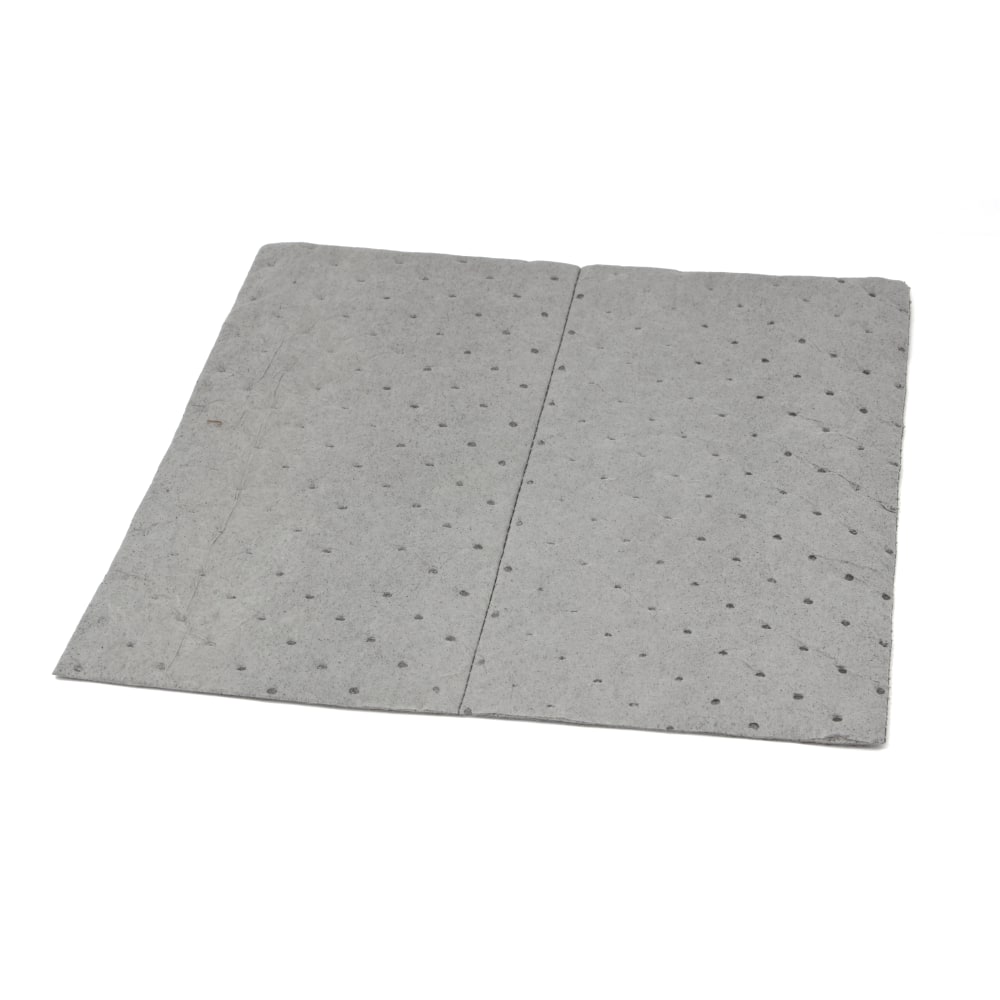 Hospeco TaskBrand Universal Sorbent Pads, 15in x 18in, Gray, Extra Heavy Duty, Melt Blown, Bale Of 100 Pads MPN:AS-SHPB-P-BX