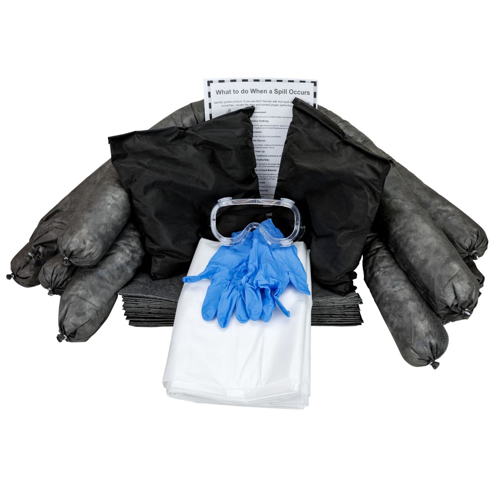 Hospeco TaskBrand Universal Spill Kit, Unscented, 20 Gallon, Gray MPN:AS-SK20G-R