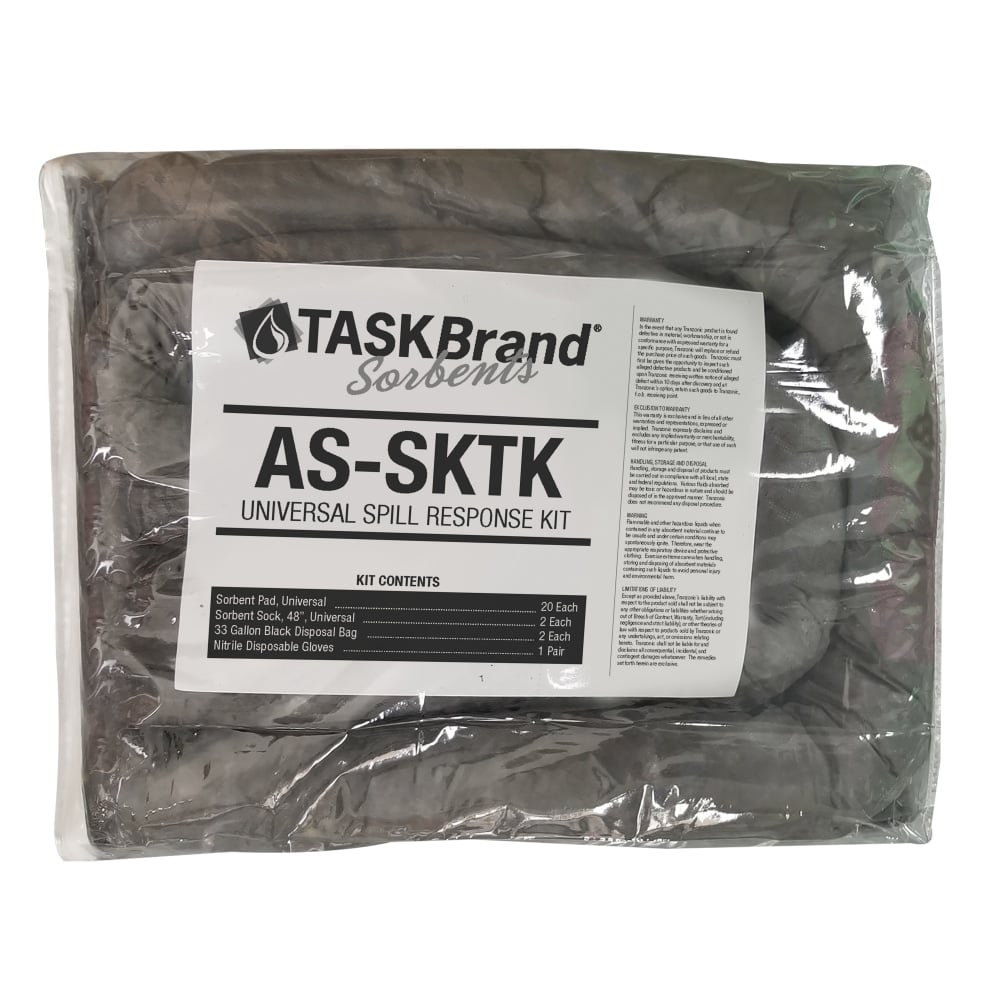 Hospeco TaskBrand Universal Sorbent Truck Kit, 5 Gallon, Gray MPN:AS-SKTK