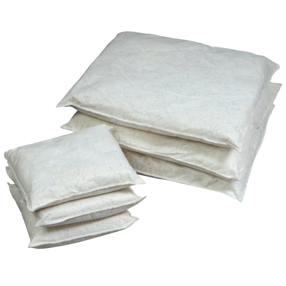Hospeco TaskBrand Universal Sorbent Pillows, 10in x 10in, White, Case Of 40 Pillows MPN:OS-ACB-PW