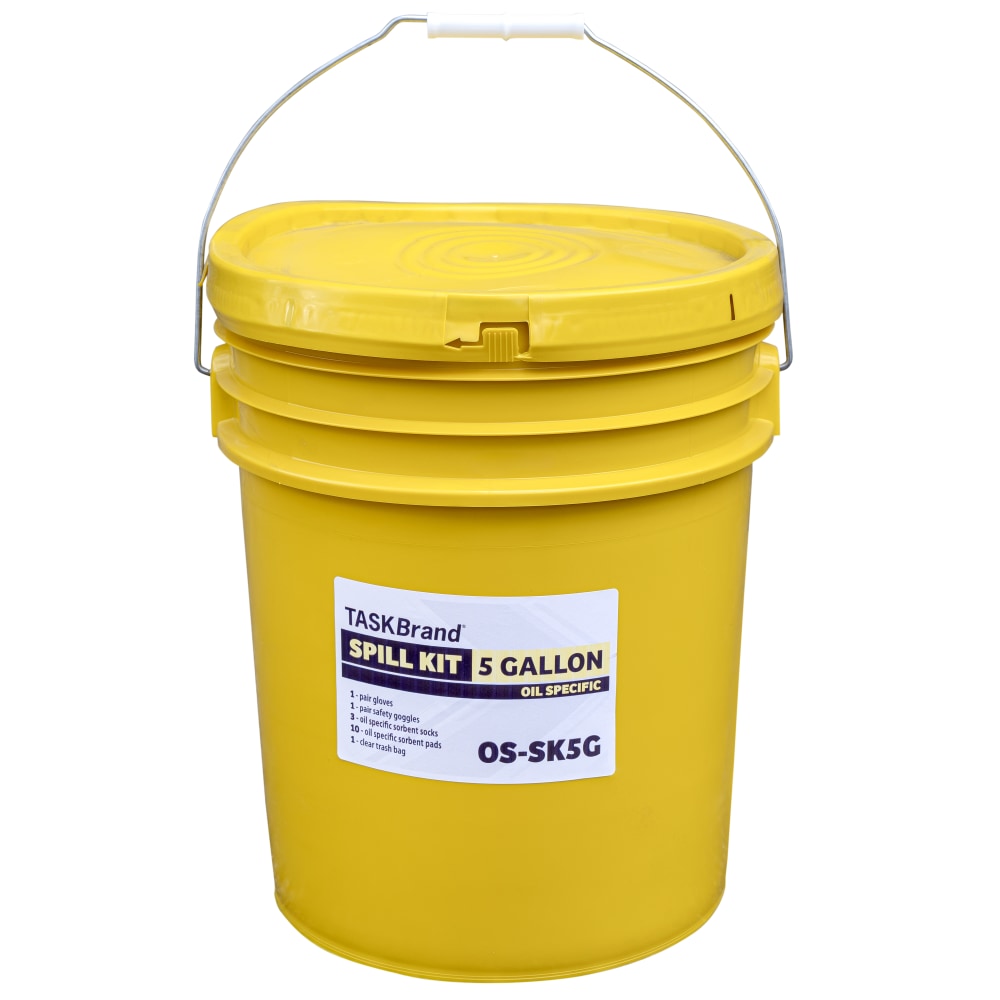 Hospeco TaskBrand Oil Only Spill Response Kit, 5 Gallon, White MPN:OS-SK5G