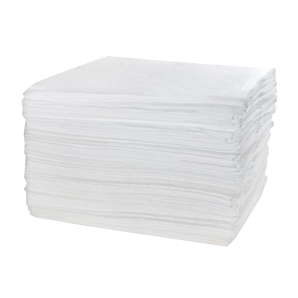 Hospeco TaskBrand Oil Only Sorbent Pads, 15in x 18in, Gray, Pack Of 200 Pads MPN:OS-SRB-P