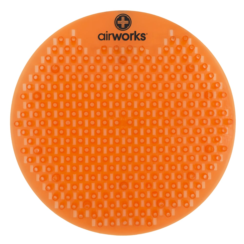 Hospeco AirWorks Splash-Free EVA Urinal Screens, Mango, Pack Of 10 Screens MPN:AWSFUS007-BX