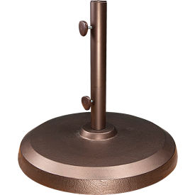 Shademaker Commercial Round Base For Libra Cast Aluminum 150 lb. Weight Bronze BA1500