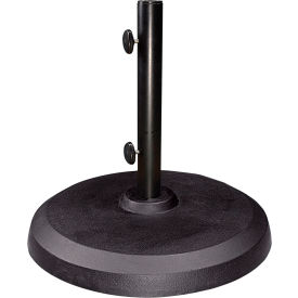 Shademaker Commercial Round Base For Libra Cast Aluminum 150 lb. Weight Black BA1509