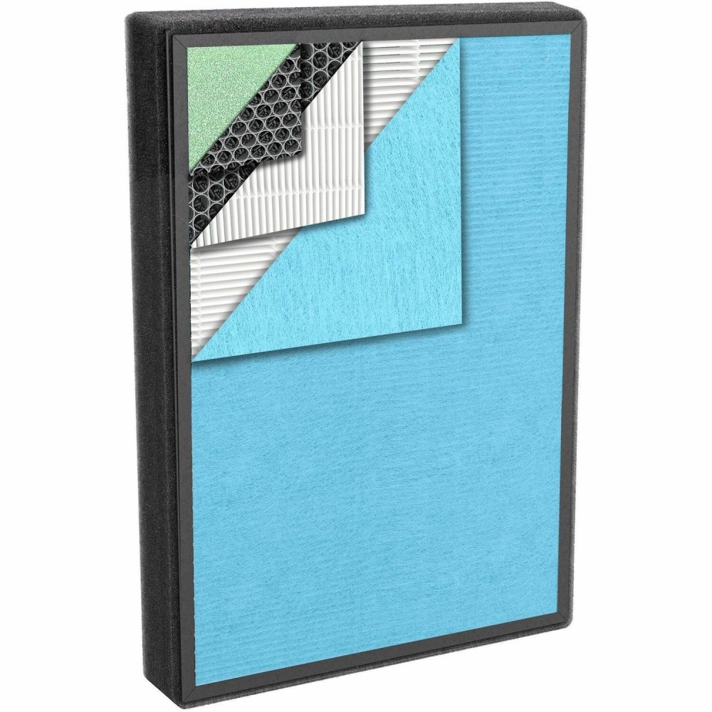 Treblab PURO2XYGEN Universal Replacement Filter - HEPA/Activated Carbon - Remove Pet Dander, Dust, Odor, Gases, Volatile Organic Compound, and Hair MPN:P500_F2