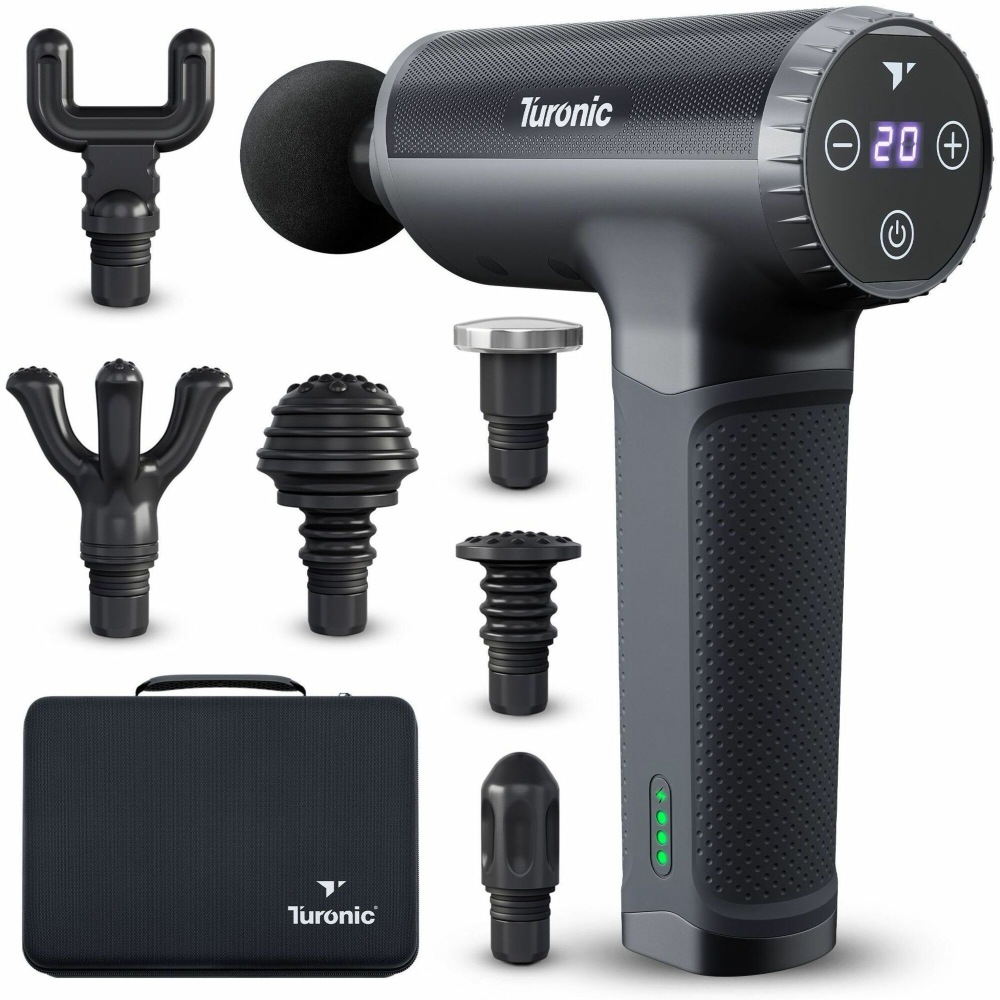 Treblab Turonic GM5 Handheld Massage Gun Deep Tissue Percussion Massager for Muscle Relaxation Whole Body Percussion Massager Black MPN:G5