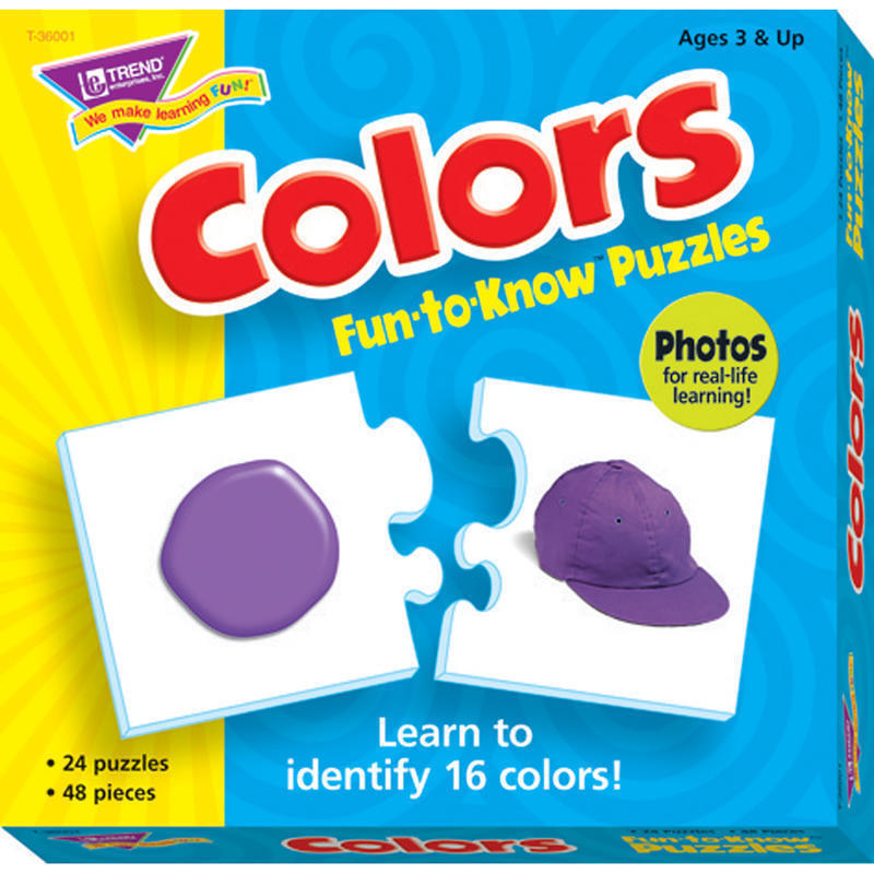 Trend Colors Fun-to-know Puzzles - Theme/Subject: Learning, Fun - 5-14 Year48 Piece (Min Order Qty 6) MPN:36001