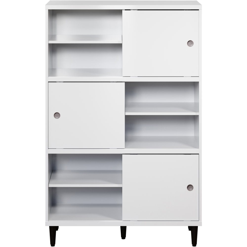 Trendfurn Evolution 36inW Clik Tool-Less Large Cabinet, White/Wenge MPN:126-005