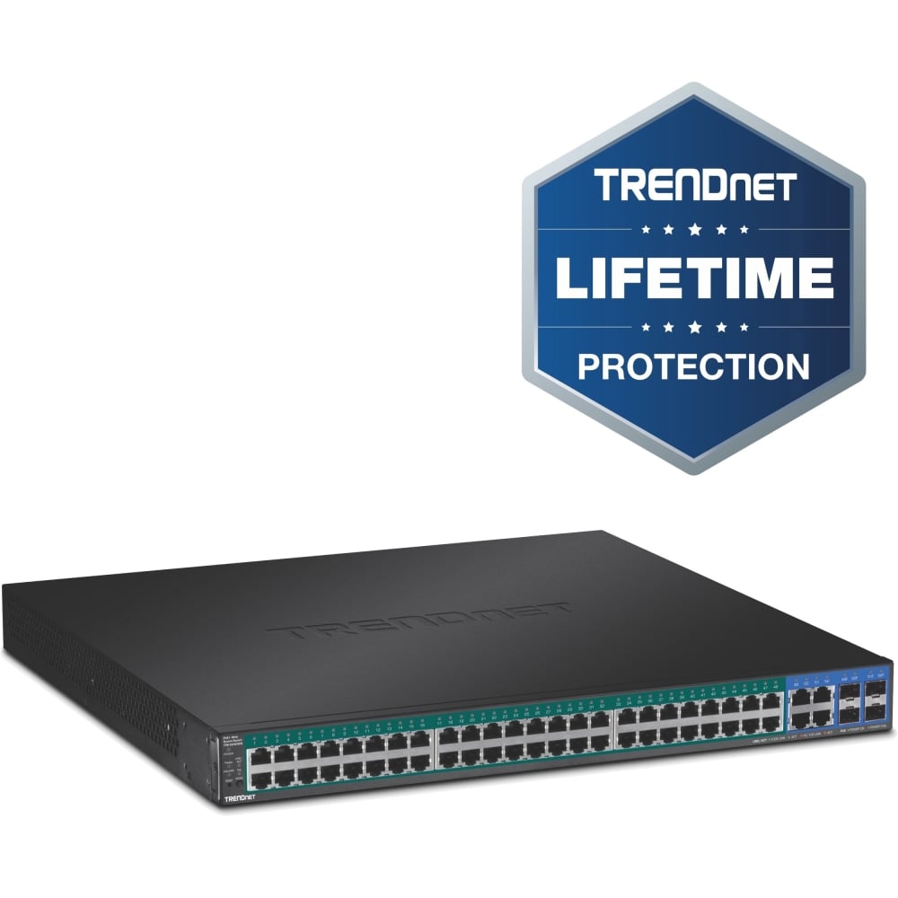 TRENDnet 52-Port Gigabit Web Smart PoE+ Switch MPN:TPE-5240WS