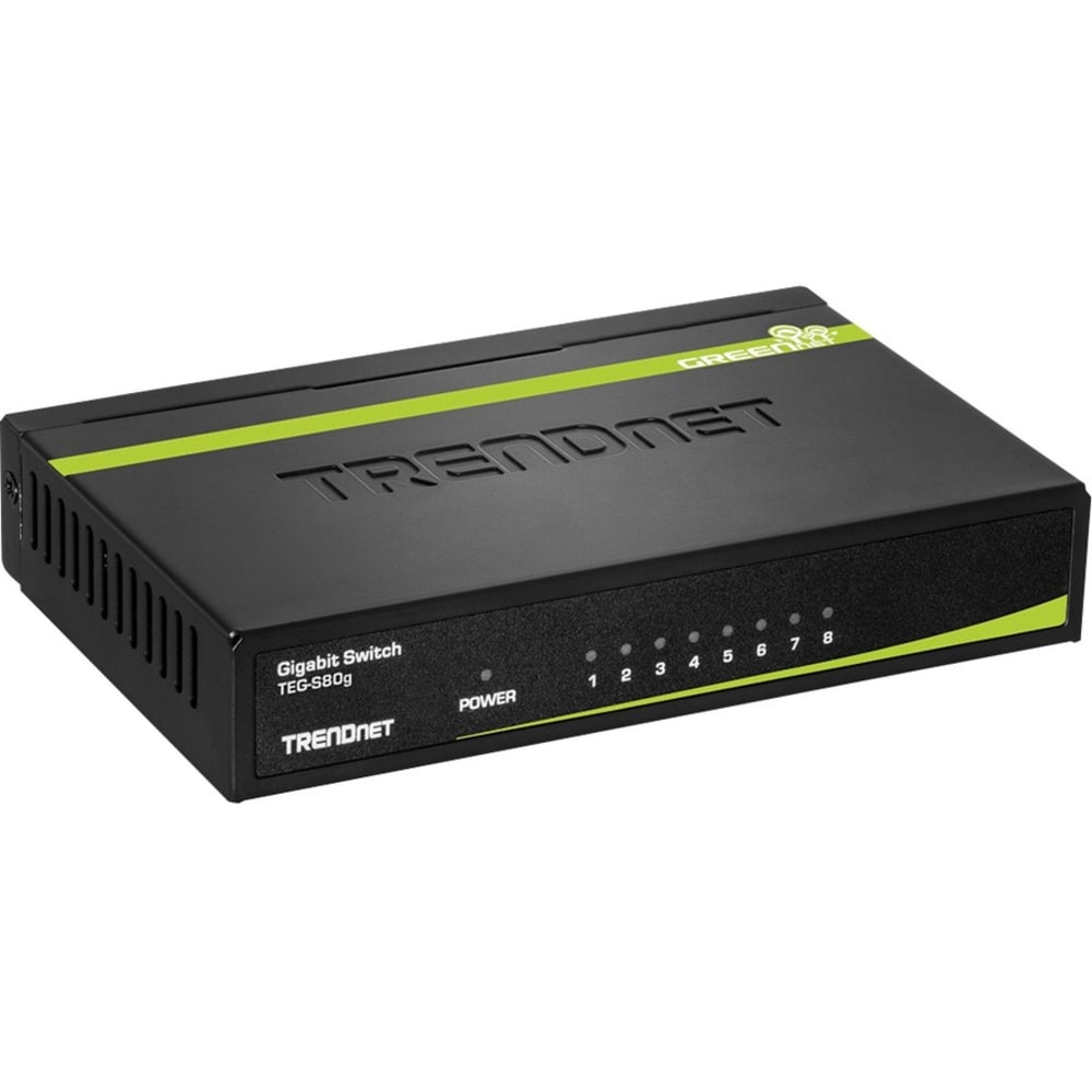 TRENDnet 8-Port Gigabit GREENnet Switch MPN:TEG-S80G