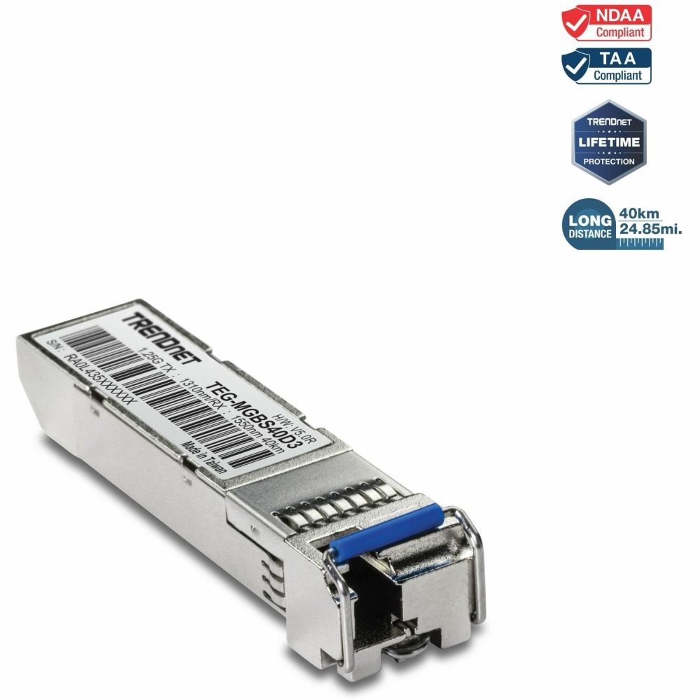 Trendnet Mini-Mode Lc Module 1310(40Km), Tegmgbs40D3 MPN:TEG-MGBS40D3