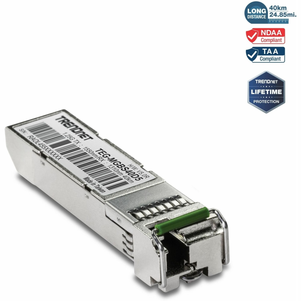 Trendnet Mini-Mode Lc Module 1550(40Km), Tegmgbs40D5 MPN:TEG-MGBS40D5